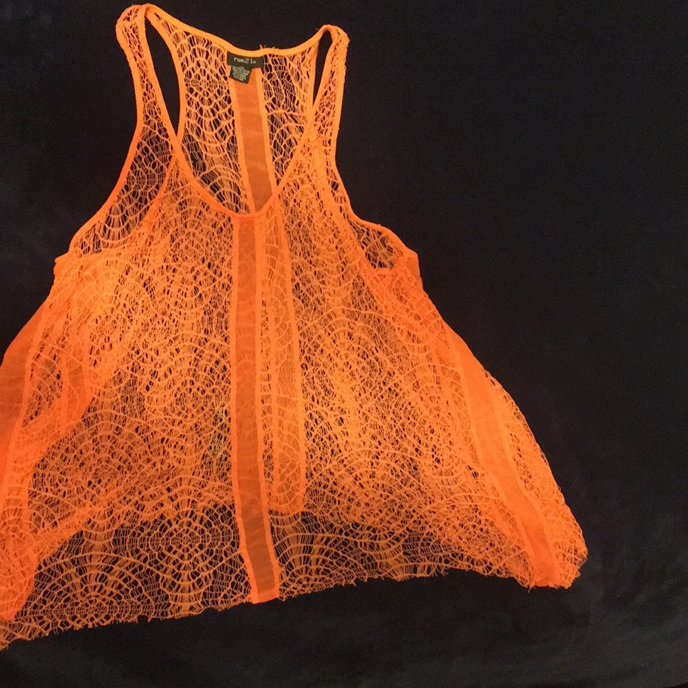 Orange/peachy Tank Top